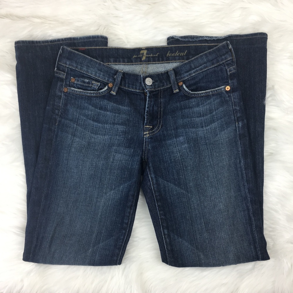7 for all mankind bootcut dark wash jeans